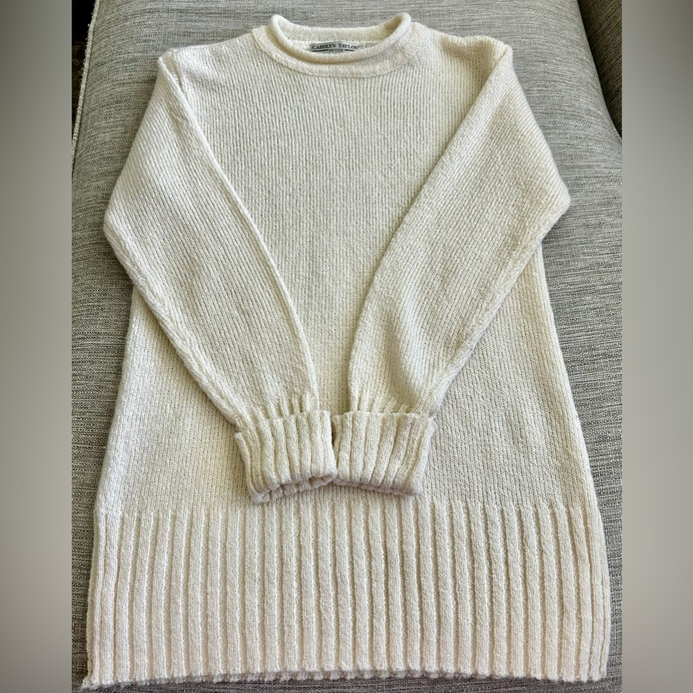 Carolyn Taylor Cream Rollneck Sweater size PS